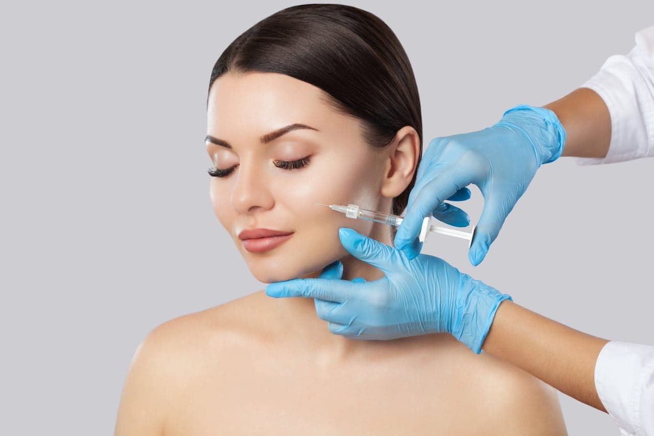 A Botox treatment underway at the Rego Park studio
