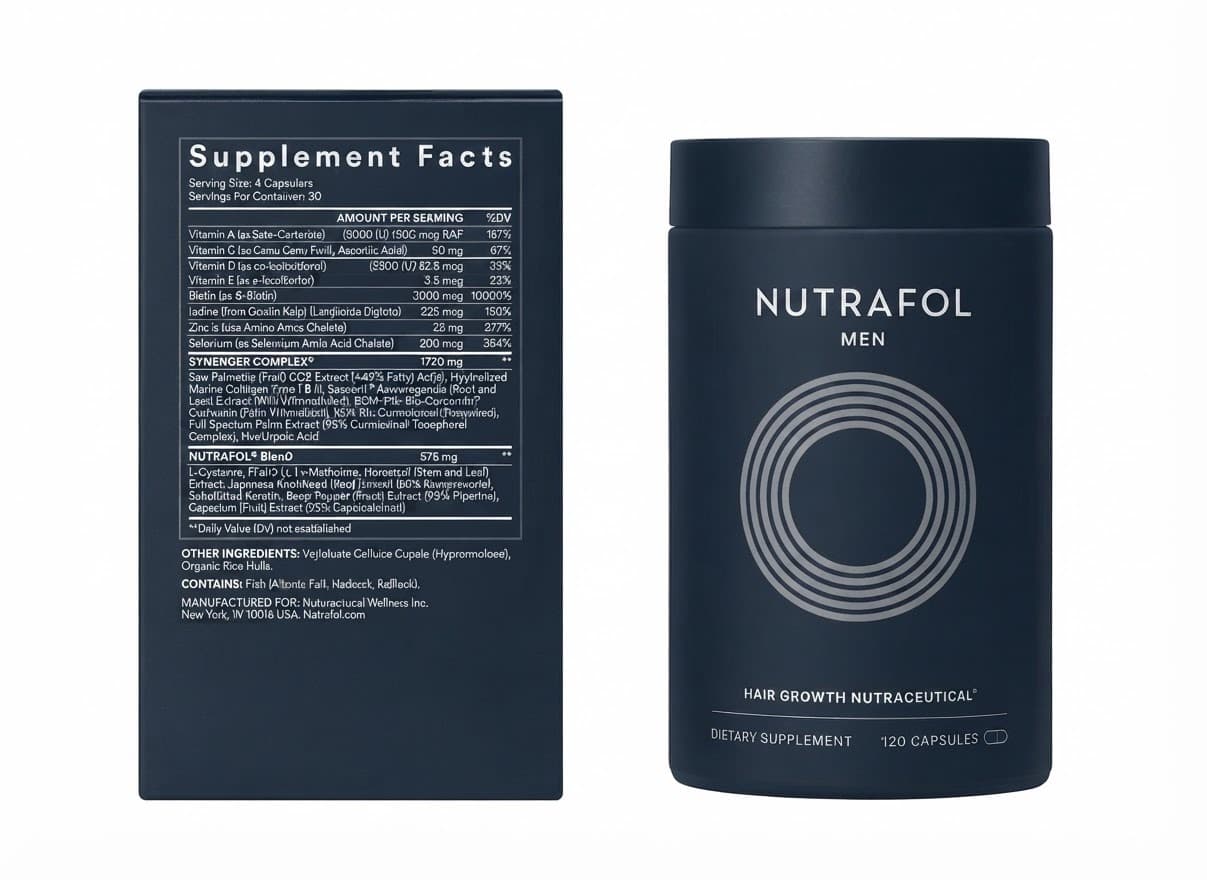 Nutrafol Men three month supply box