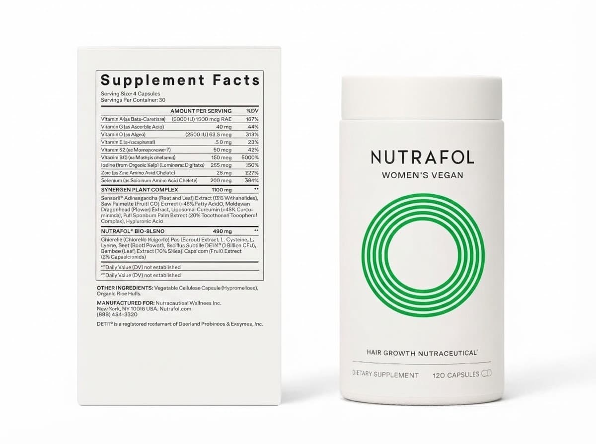Nutrafol Women's Vegan three month supply box